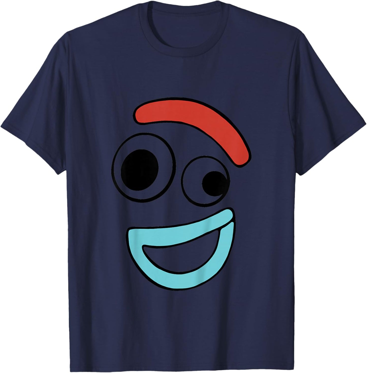 Kids Disney Pixar Toy Story 4 Forky Big Face Smile Toddler T-Shirt - T-Shirt | Navy