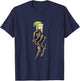 Funny Skeleton Hand With Tequila | Alcohol Party T-Shirt - T-Shirt | Navy