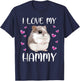 I Love My Hammy Cute Chinese Dwarf Hamster Pet Owner Graphic T-Shirt - T-Shirt | Navy