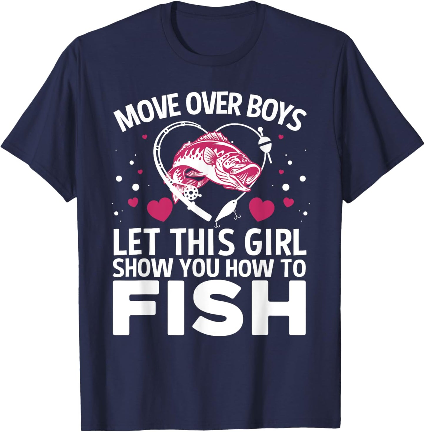 Unique Fishing Gift Fisherman Accessories & Stuff Women's Fishing Lover T-Shirt - T-Shirt | Navy