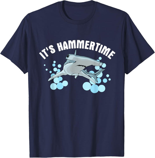 It's Hammer Time - Hammerhead Shark T-Shirt - T-Shirt | Navy