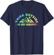 Think Outside No Box Required Hiking Trekking Nature Hiker T-Shirt - T-Shirt | Navy