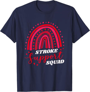 Stroke Support Squad, Stroke Survivor Team T-Shirt - T-Shirt | Navy