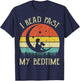 Nerdy I Read Past My Bedtime Reading Book Teacher Kids Women T-Shirt - T-Shirt | Navy