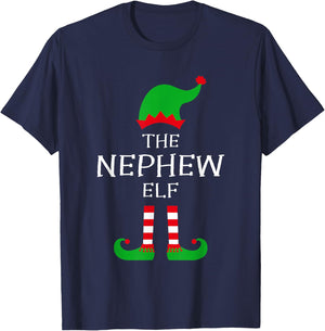The Nephew Elf Matching Family Group Idea Funny Christmas T-Shirt - T-Shirt | Navy