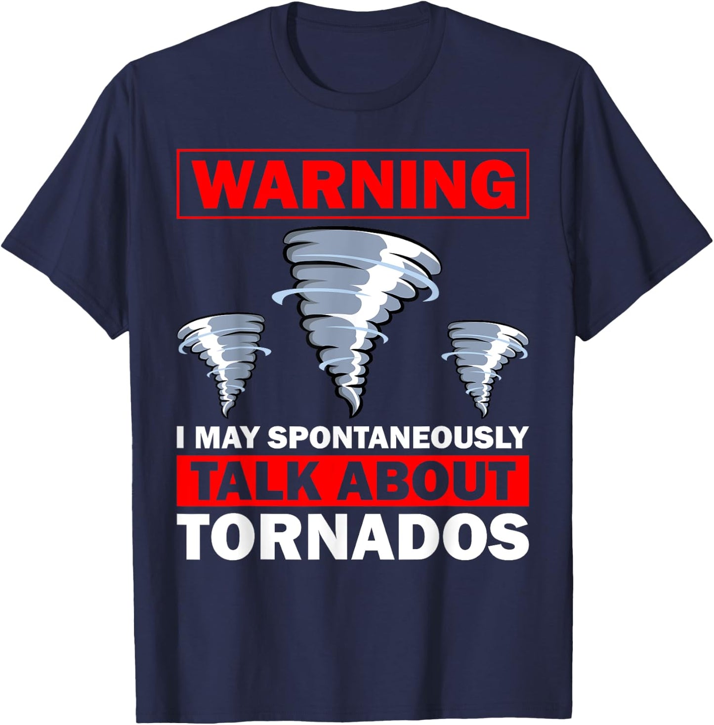 Funny Tornado Designs Women Meteorology Storm Lovers T-Shirt - T-Shirt | Navy