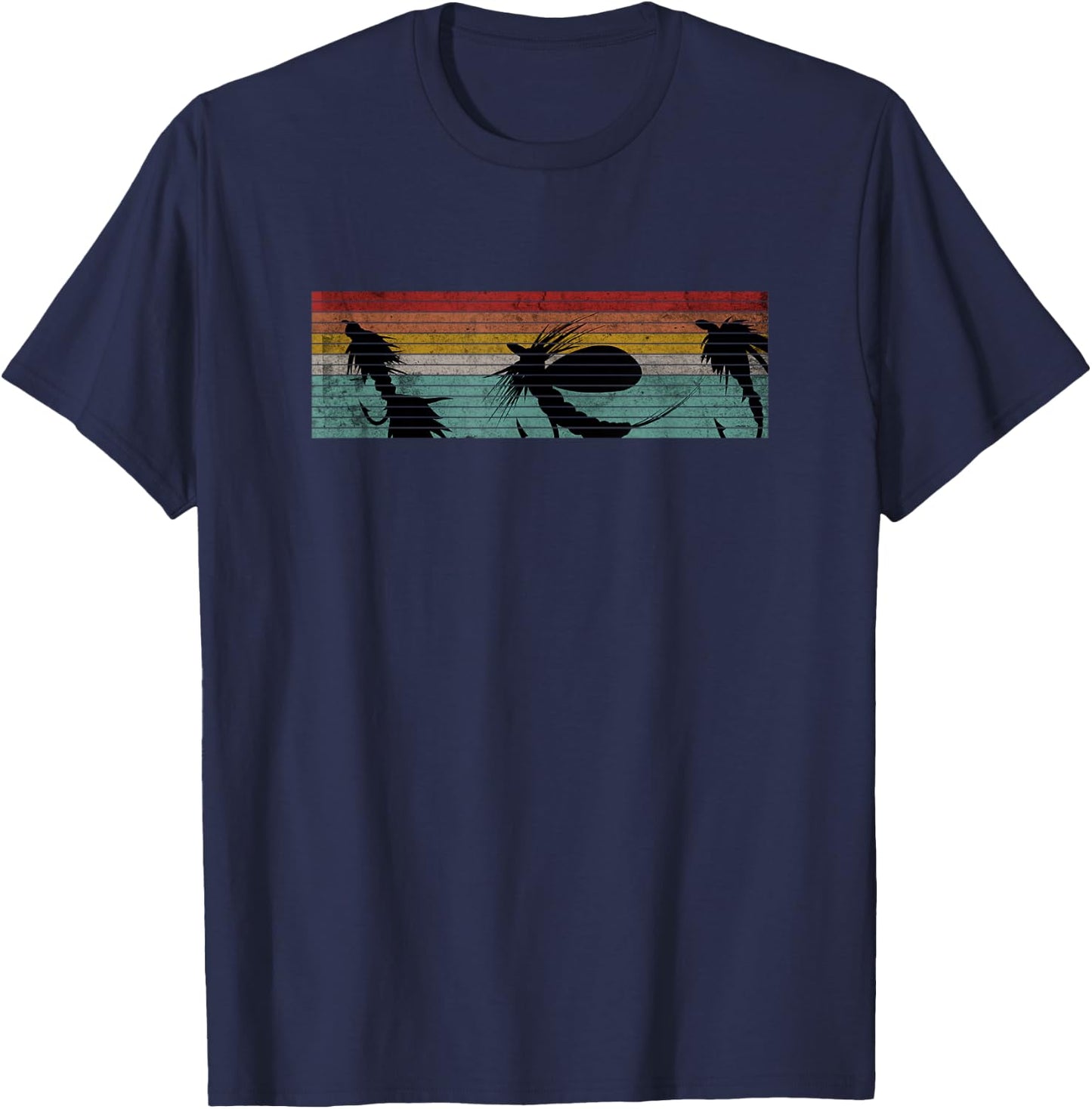 Fly Fishing Bait Wooly Bugger May Fly Fishing T-Shirt - T-Shirt | Navy