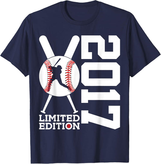 8th BIRTHDAY BASEBALL LIMITED EDITION 2017 T-Shirt - T-Shirt | Navy