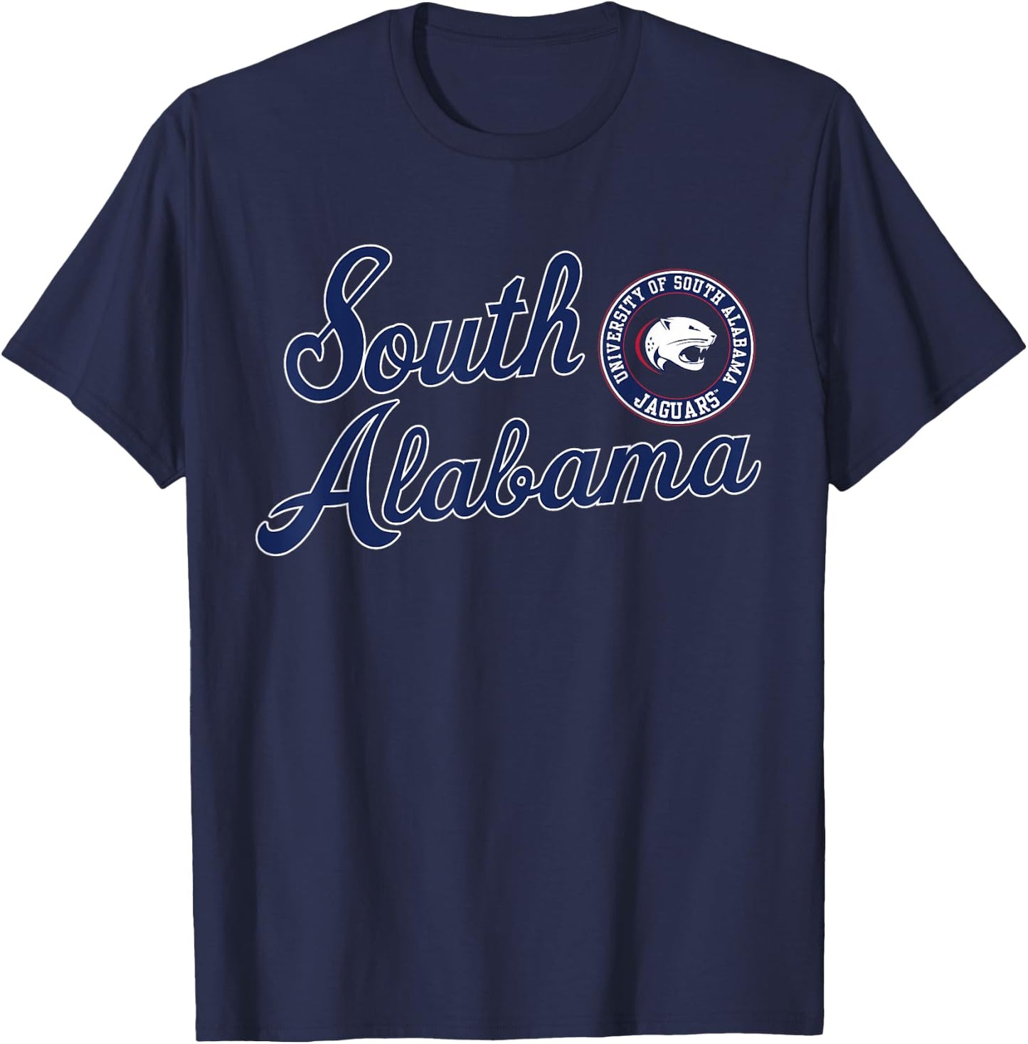 South Alabama Jaguars | Official NCAA Merch | NCAFSAL04 T-Shirt - T-Shirt | Navy