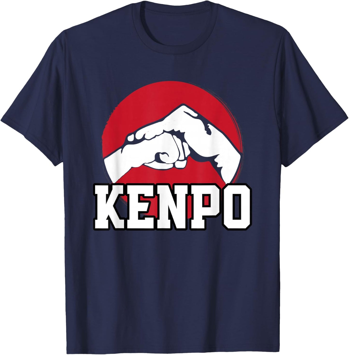 Great Kenpo Karate Fist Design Japanese Martial Art T-Shirt - T-Shirt | Navy