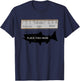 Fisherman's Ruler Size Chart Funny Fishing Size Guide T-Shirt - T-Shirt | Navy