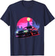 Midnight JDM Night Racer Japanese Race Car T-Shirt - T-Shirt | Navy