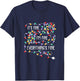 It's Fine I'm Fine Everything Is Fine Funny Christmas Lights T-Shirt - T-Shirt | Navy