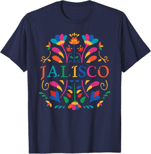 Jalisco Shirt, Estado de Jalisco, Jalisco Otomi Mexico T-Shirt - T-Shirt | Navy