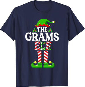 I'm The Grams Elf Shirt Funny Christmas Family Matching T-Shirt - T-Shirt | Navy