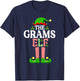 I'm The Grams Elf Shirt Funny Christmas Family Matching T-Shirt - T-Shirt | Navy