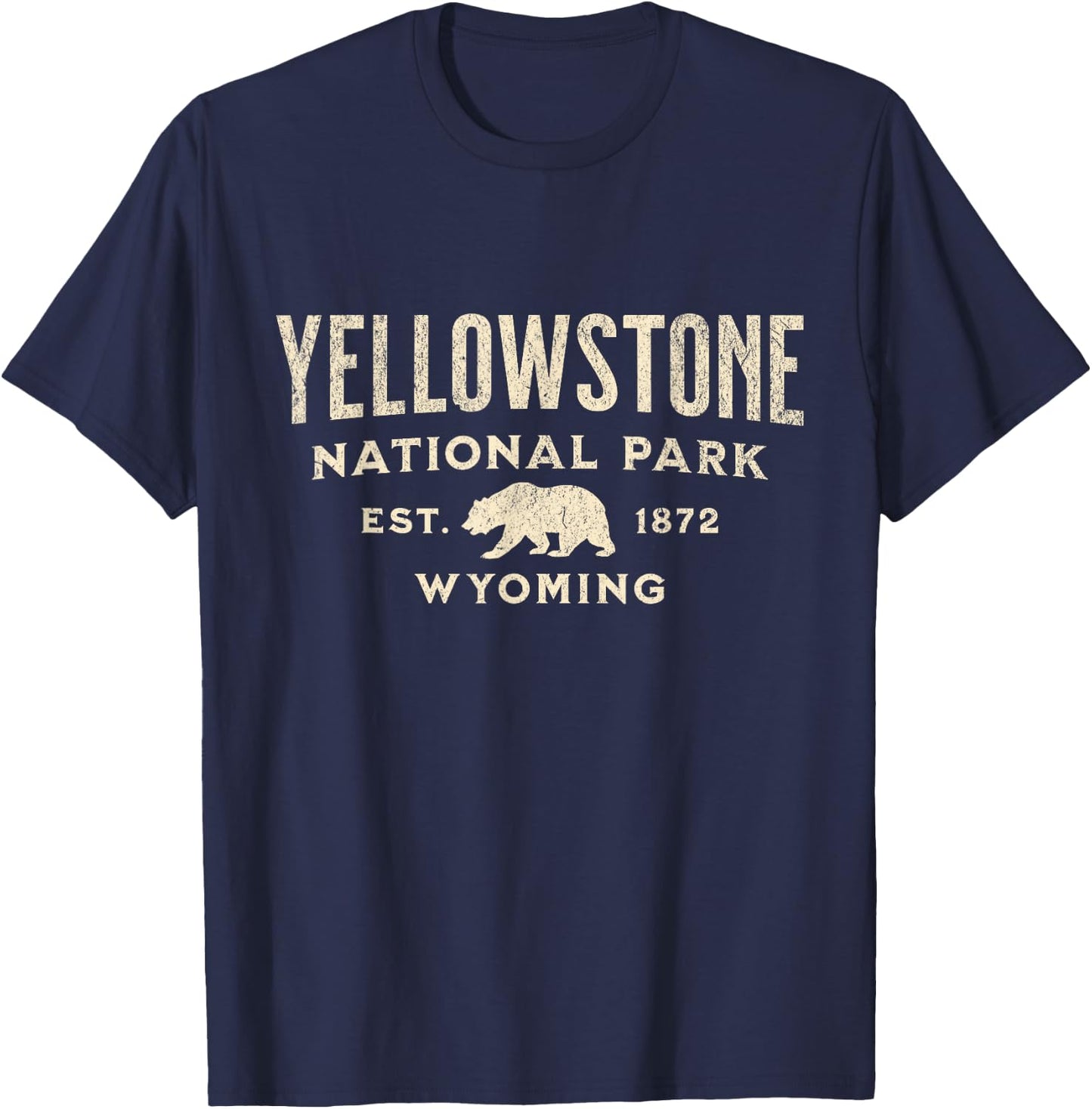 Yellowstone National Park T-Shirt - T-Shirt | Navy