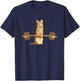 Cat Deadlifts Meow Weightlifting Bodybuilding Gym T-Shirt - T-Shirt | Navy