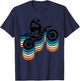 Retro Dirt Bike Rider Funny Enduro Biker Motorcycle Lovers T-Shirt - T-Shirt | Navy
