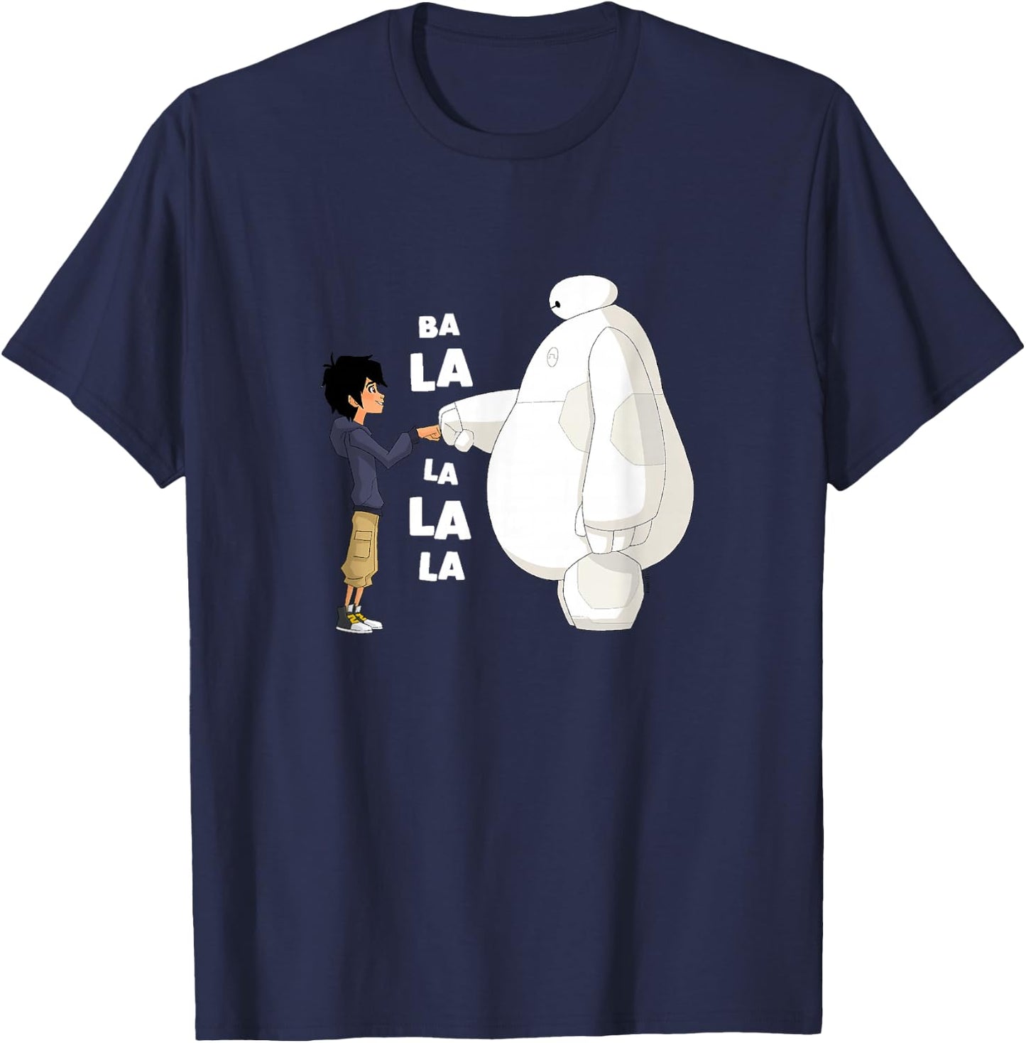 Big Hero 6 - Fist Bump Ba La La La La T-Shirt - T-Shirt | Navy