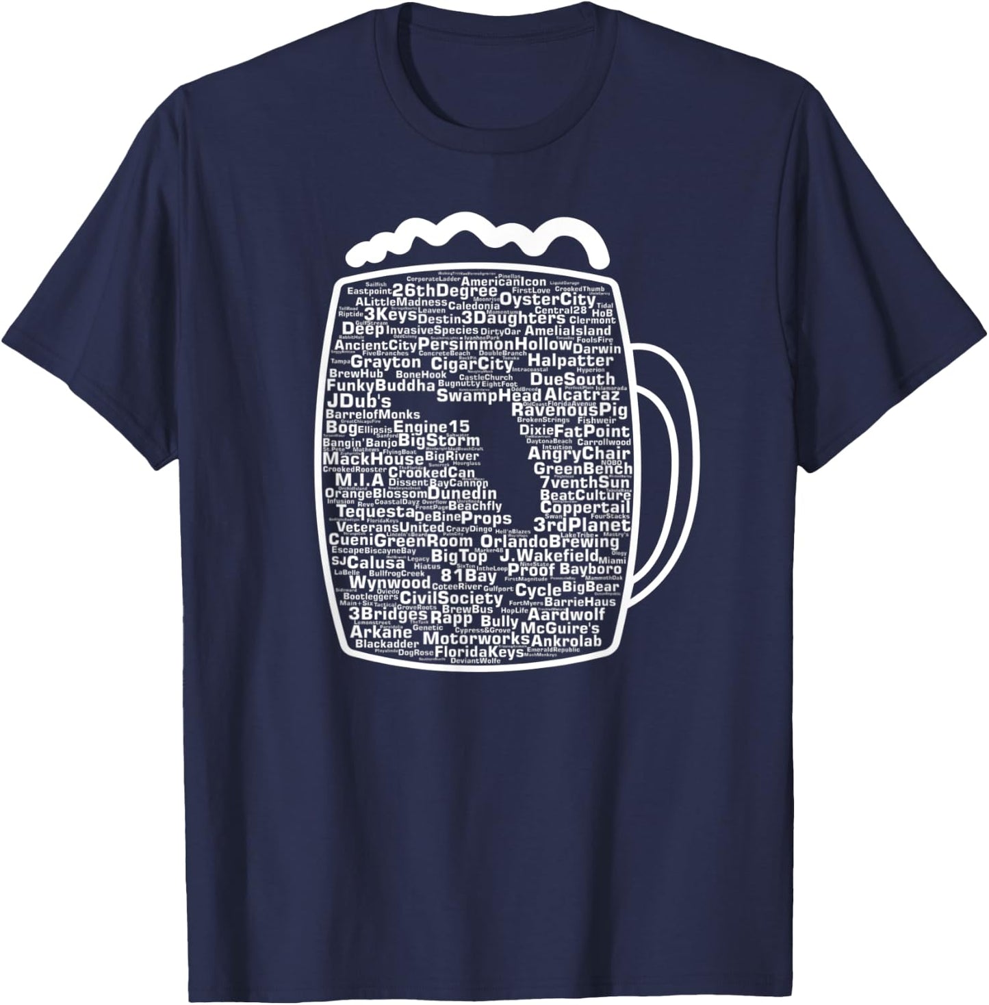 Drink Local Florida Breweries T-Shirt - T-Shirt | Navy
