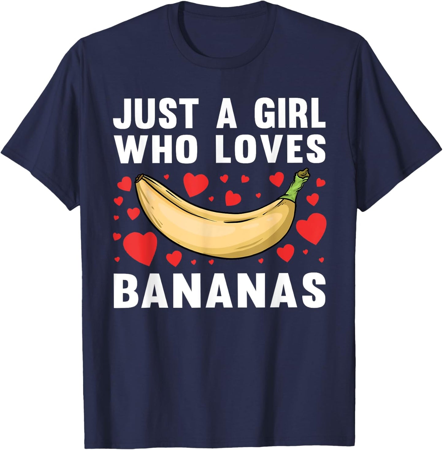 Cool Banana Girls Bananas Fruit Lover Farmer Food T-Shirt - T-Shirt | Navy