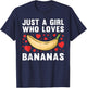 Cool Banana Girls Bananas Fruit Lover Farmer Food T-Shirt - T-Shirt | Navy