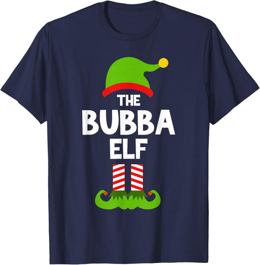 I'm The Bubba Elf Christmas Pajama Family Funny T-Shirt - T-Shirt | Navy