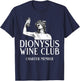Dionysus Wine Club Charter Member Greek Mythology Gods T-Shirt - T-Shirt | Navy