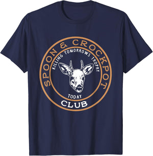 Spoon & Crockpot Killing Tomorrows Trophy Today Club T-Shirt - T-Shirt | Navy
