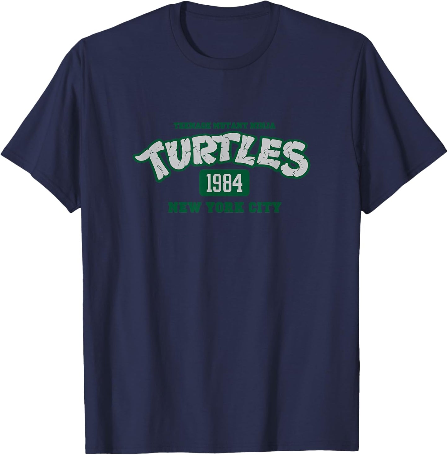 Teenage Mutant Ninja Turtles Vintage 1984 NYC Collegiate T-Shirt - T-Shirt | Navy