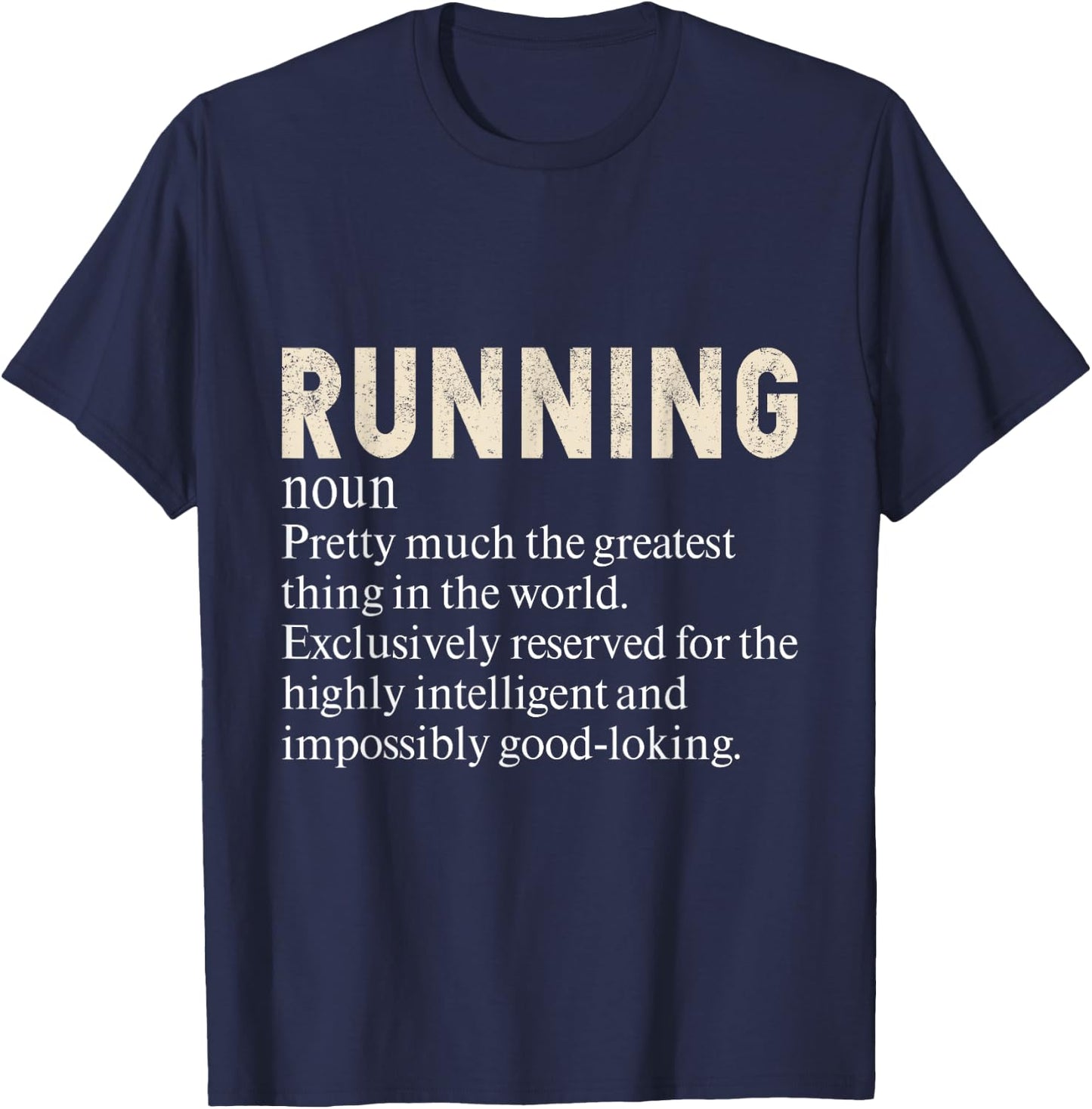 Running Funny Definition For Runners Love To Run T-Shirt - T-Shirt | Navy