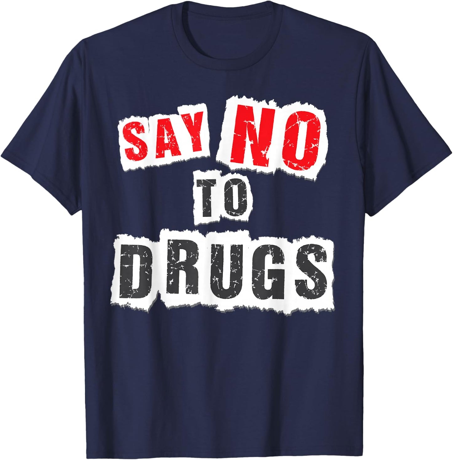 Red Ribbon Week Say No to Drugs T-Shirt - T-Shirt | Navy