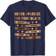 Melanin Never Apologize Kids Black History Month Hearts T-Shirt - T-Shirt | Navy