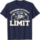 Gym Pushing Myself To The Limit Workout Weightlifting T-Shirt - T-Shirt | Navy