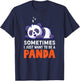 Sleeping Panda Pandas Pajama Nap Sleep T-Shirt - T-Shirt | Navy