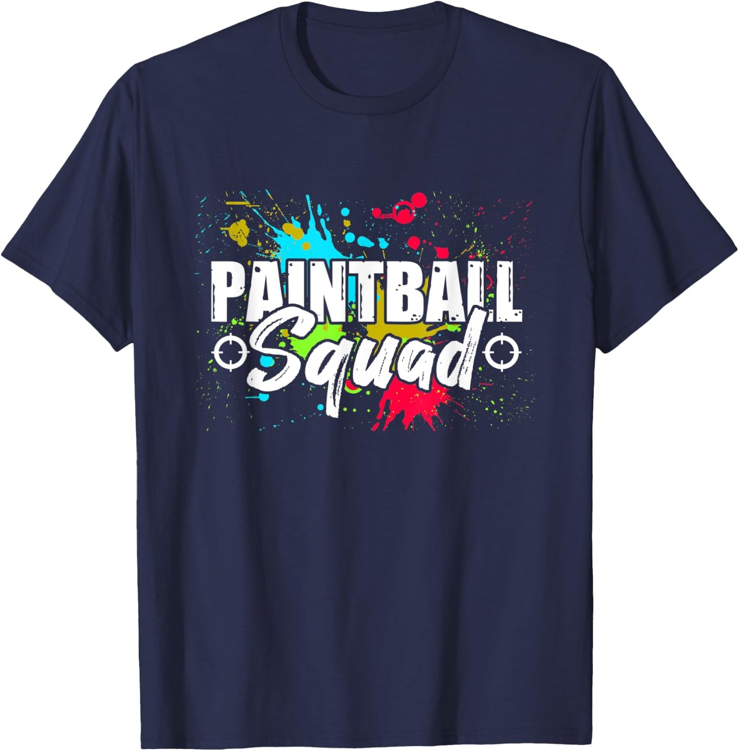 Paintball Player Splatter Paintball Gamer Saying T-Shirt - T-Shirt | Navy