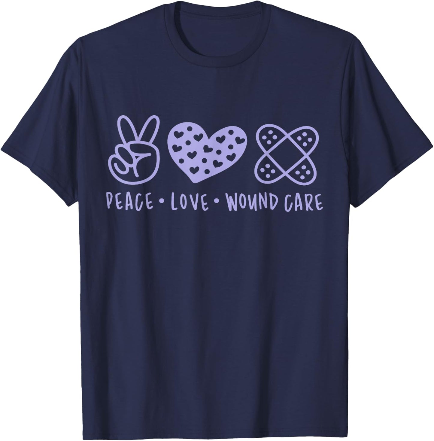 Medical Assistant Wound Care Nurse Surgical Tech Crew Purple T-Shirt - T-Shirt | Navy
