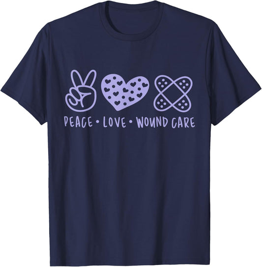 Medical Assistant Wound Care Nurse Surgical Tech Crew Purple T-Shirt - T-Shirt | Navy