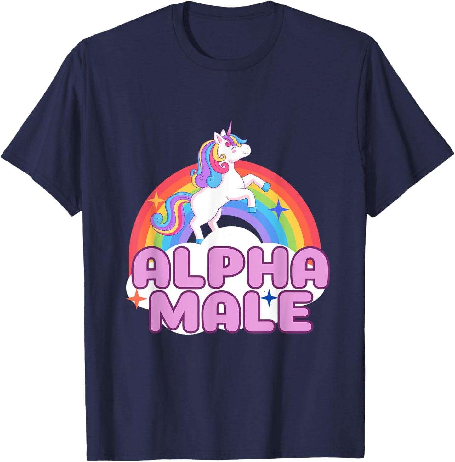 Alpha Male Unicorn T-Shirt - T-Shirt | Navy