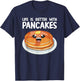 Funny Pancakes Art Men Women Brunch Breakfast Pancake Maker T-Shirt - T-Shirt | Navy