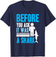 Before you ask it was a shark - Arm Amputee T-Shirt - T-Shirt | Navy