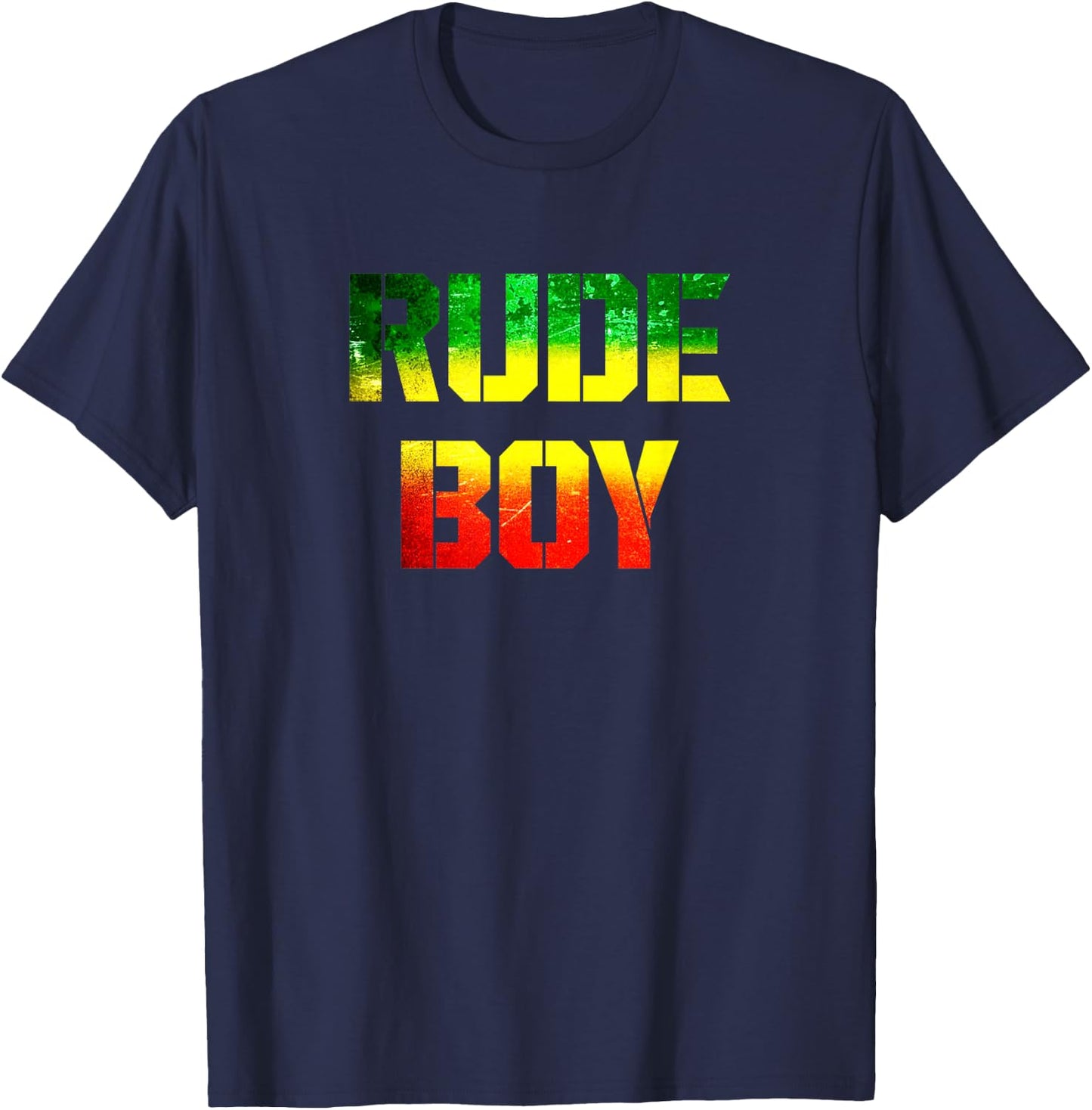Rude Boy Rasta Roots Reggae Music Jamaican Roots T-Shirt - T-Shirt | Navy