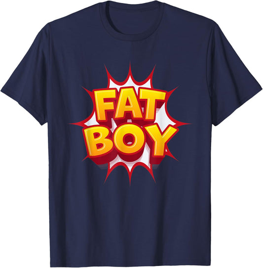 Fat Boy Fat Weight Fitness T-Shirt - T-Shirt | Navy