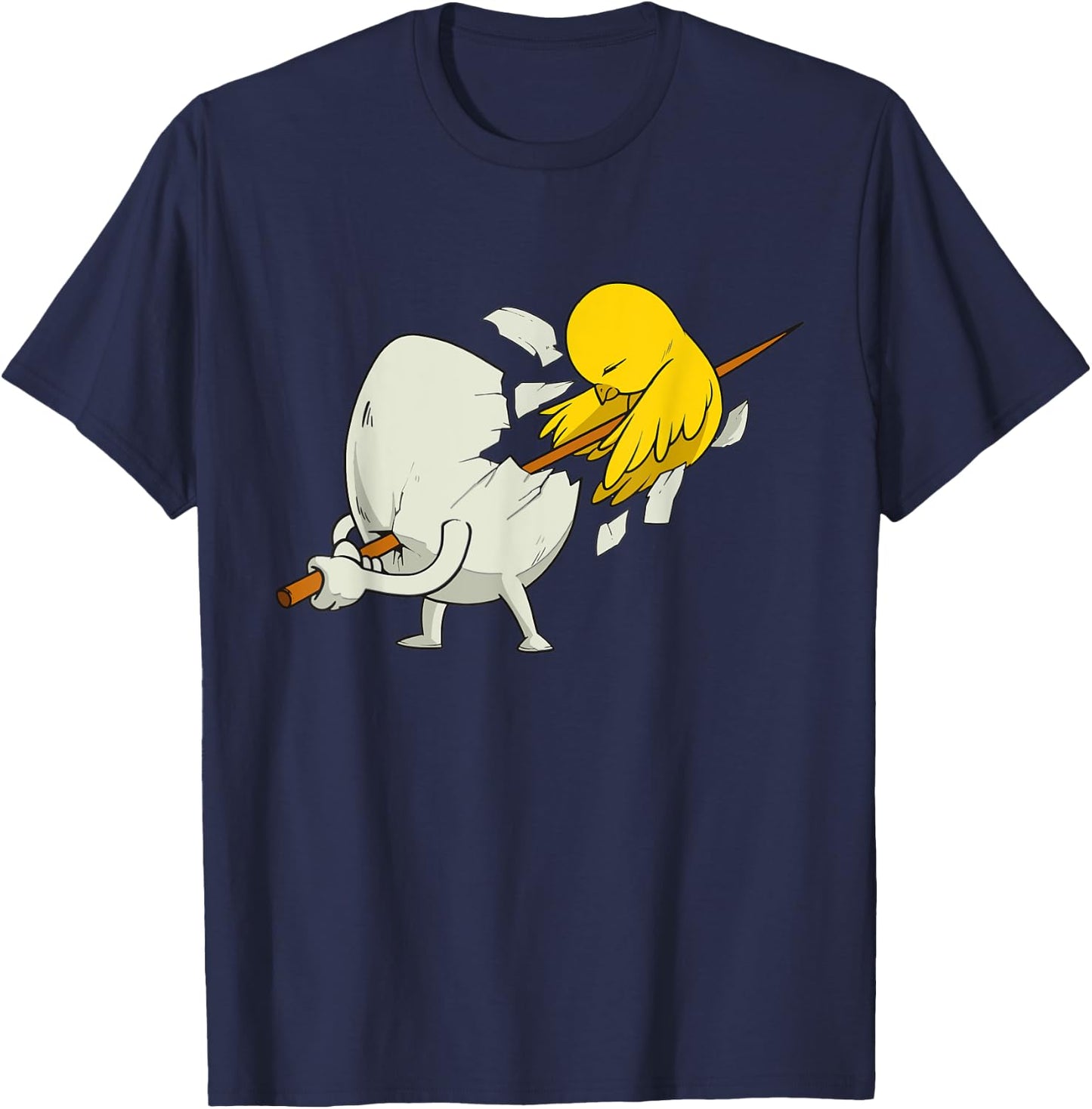 Bird And Eggs Breakfast Eggs T-Shirt - T-Shirt | Navy