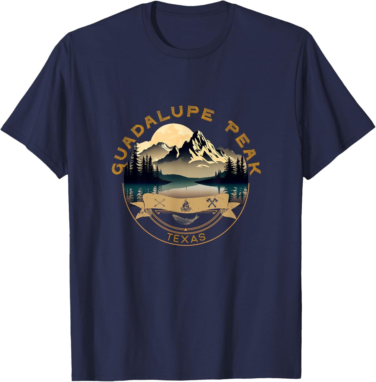 Guadalupe Peak Vacation Apparel - Guadalupe Peak Souvenir T-Shirt - T-Shirt | Navy