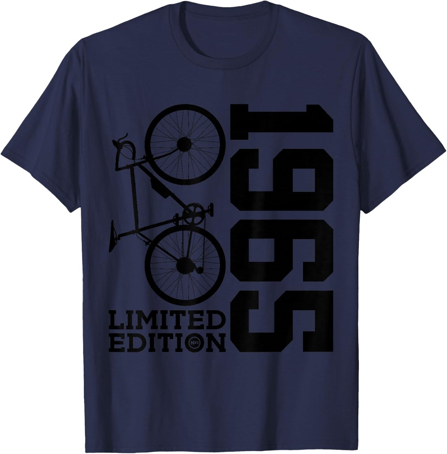 Cyclist 1965 Bike 61st Birthday Racing Bike T-Shirt - T-Shirt | Navy