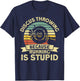 Discus Throwing Because Running Is Stupid Discus Thrower T-Shirt - T-Shirt | Navy
