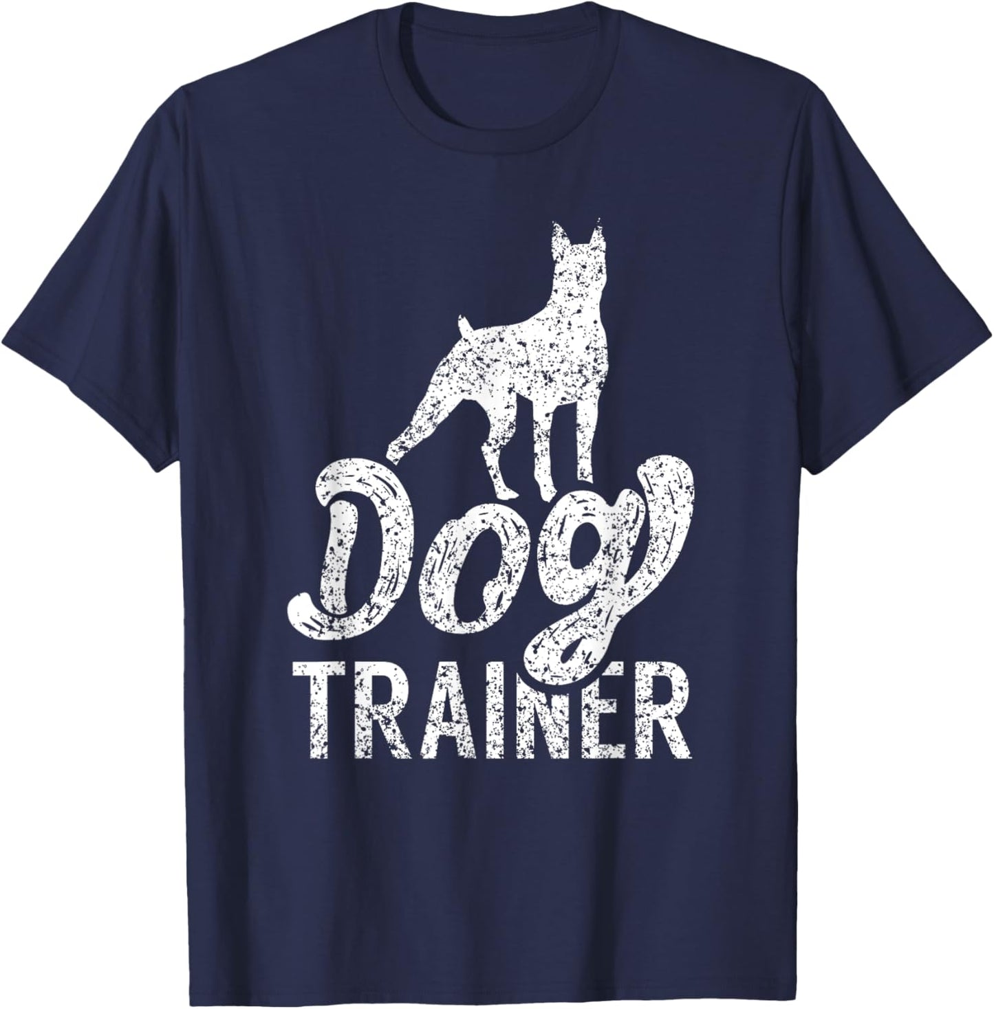 Dog Trainer Service Training Handler T-Shirt - T-Shirt | Navy