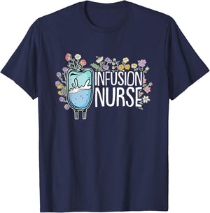 Infusion Nurse T-Shirt - T-Shirt | Navy